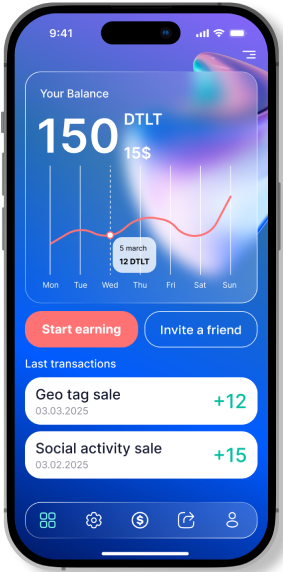 DataLoot Mobile Interface 1